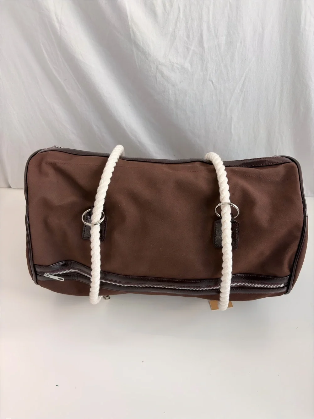 1970s “Buddy Bag” Convertible Brown Canvas Duffel Backpack Weekender Tote NOS